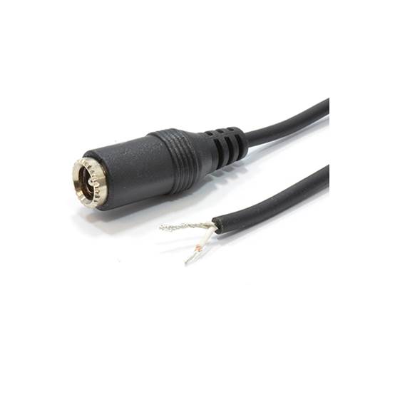 DC PIGTAIL Power Socket 5.5 X 2.1mm To Bare Ends