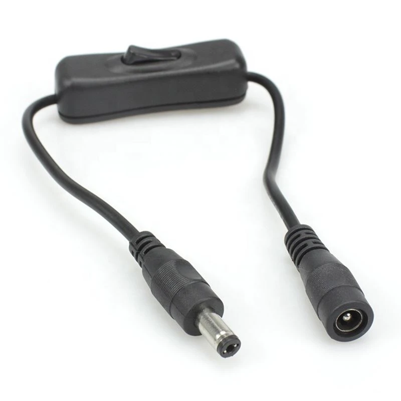 DC5.52.1 Power Extension Cord With Manual ON  OFF Switch